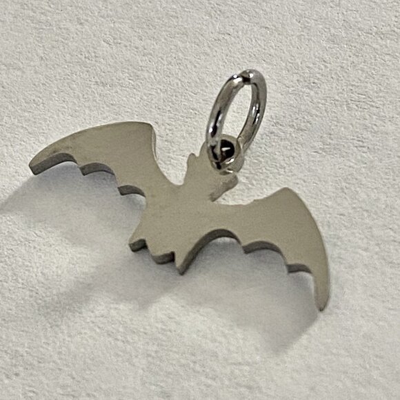 𝅺As Low as $2! Stainless Steel Bat Pendant Charm 2/PK - Picture 2 of 3